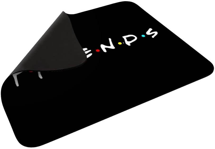 Custom Friends TV Show Mouse Pad with Stitched Edge, Fashion Design Mouse Mat, Non-Slip Rubber Base Mousepad for Laptop, Computer & PC, 7.87&times;9.84 inches with Stickers