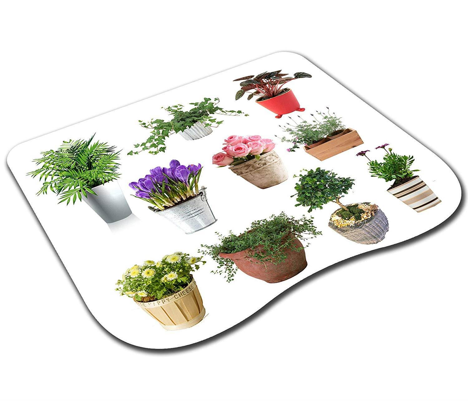 Custom Original Nature Roses and Plants Curve Mouse Pad