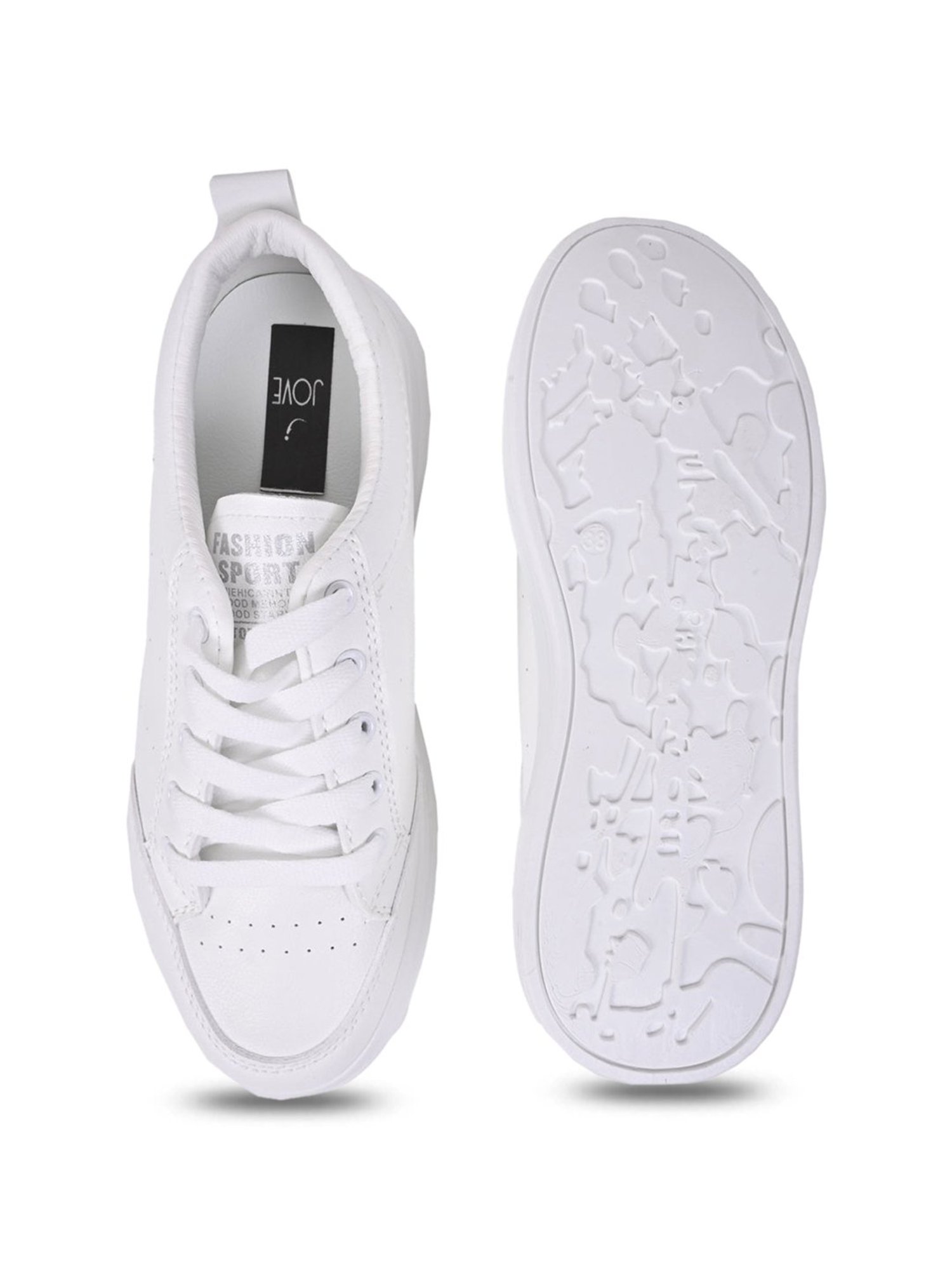 Jove Women's Pearl White Sneakers