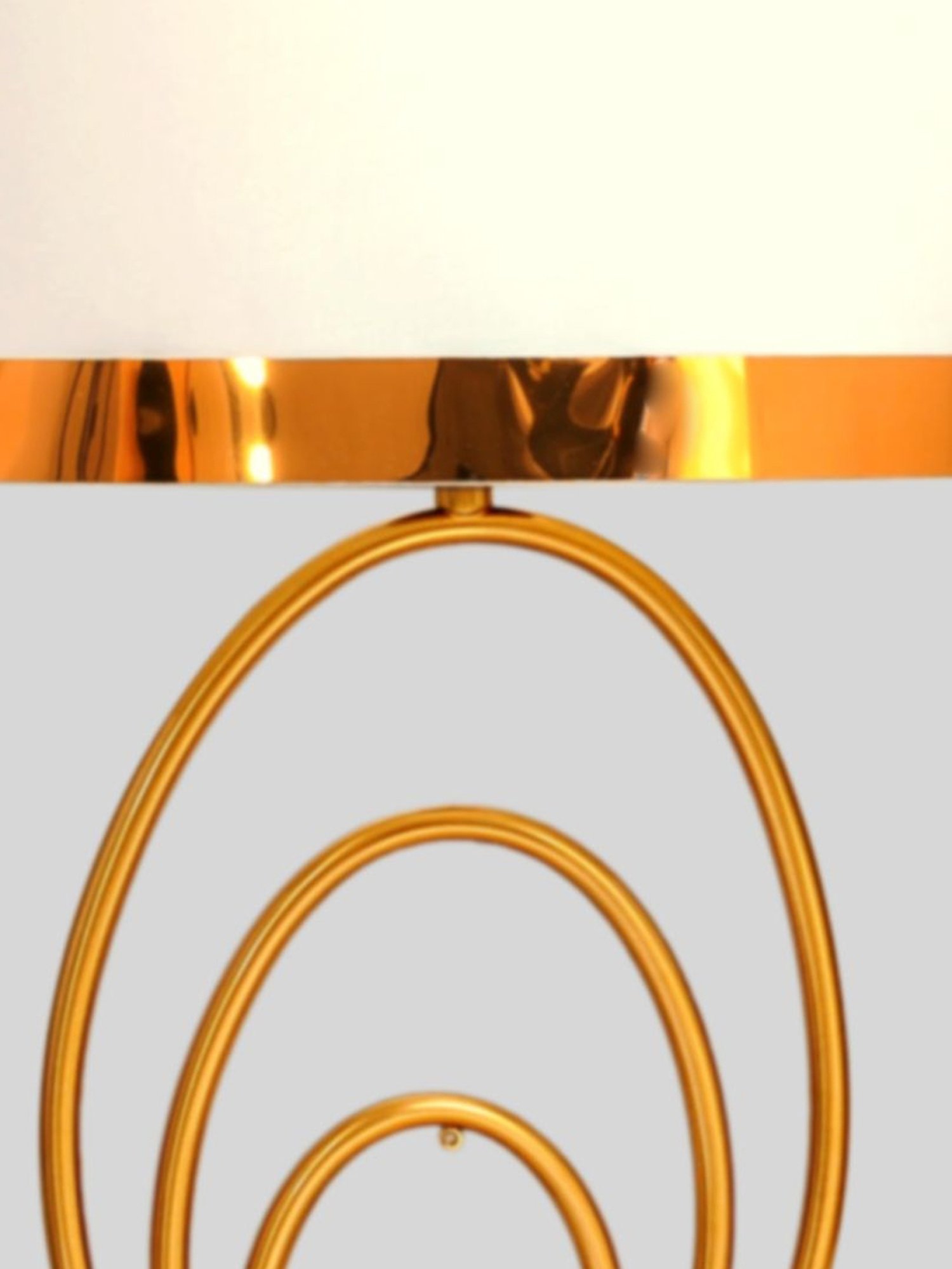 Kapoor Lamp Shades Brass & White Metal Fenerty Ultra Luxe Glam Table Lamp