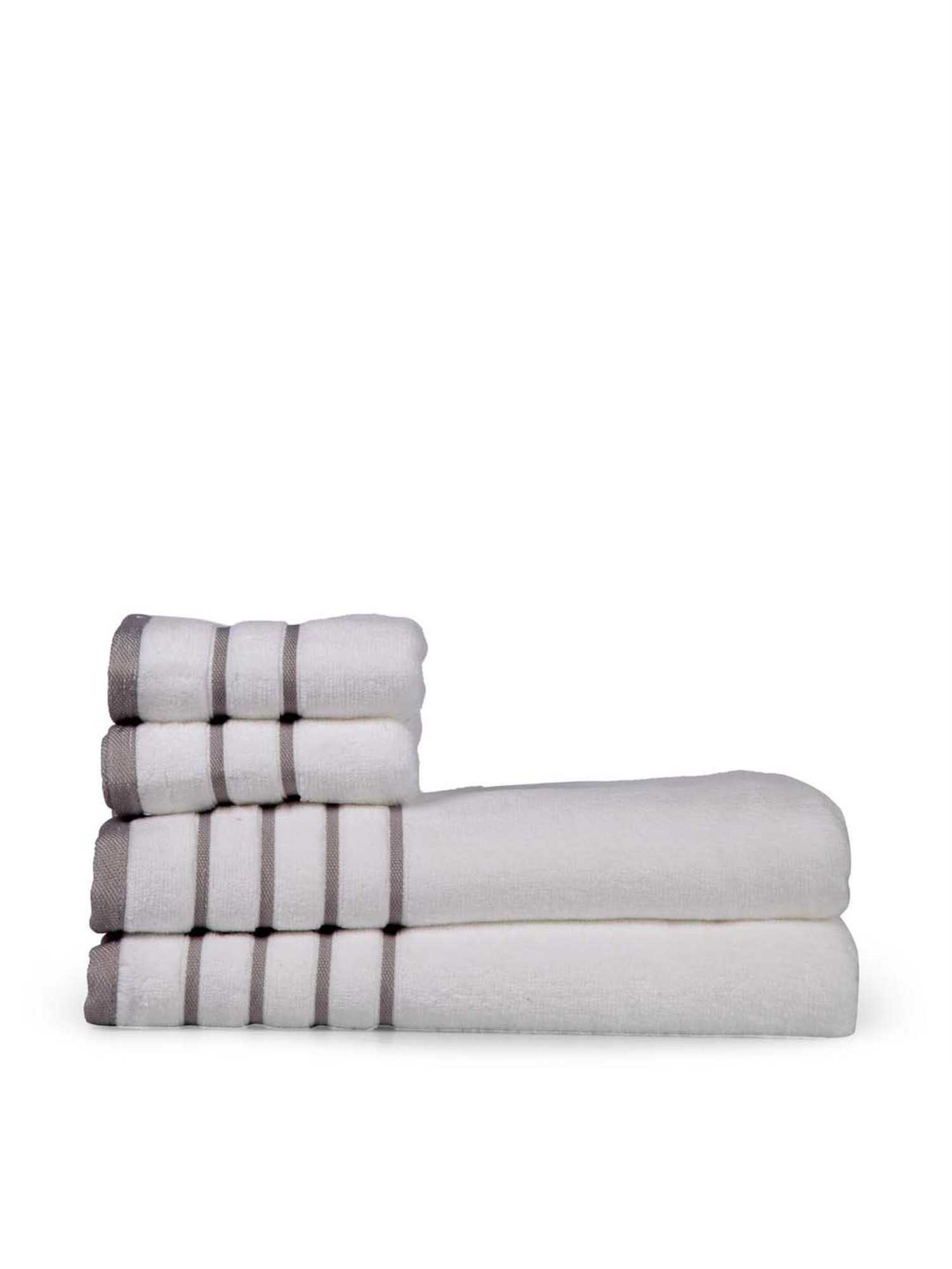 Mark Home 100% Cotton 500 GSM Zero Twist Simply Soft White Towel Set