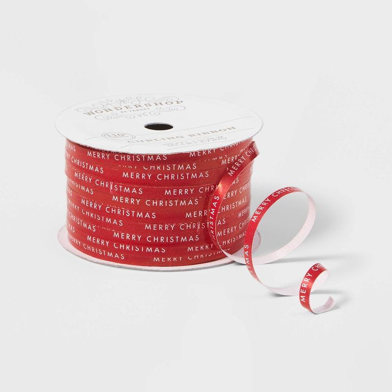 Curl Ribbon 110ft Merry Christmas - Wondershop™