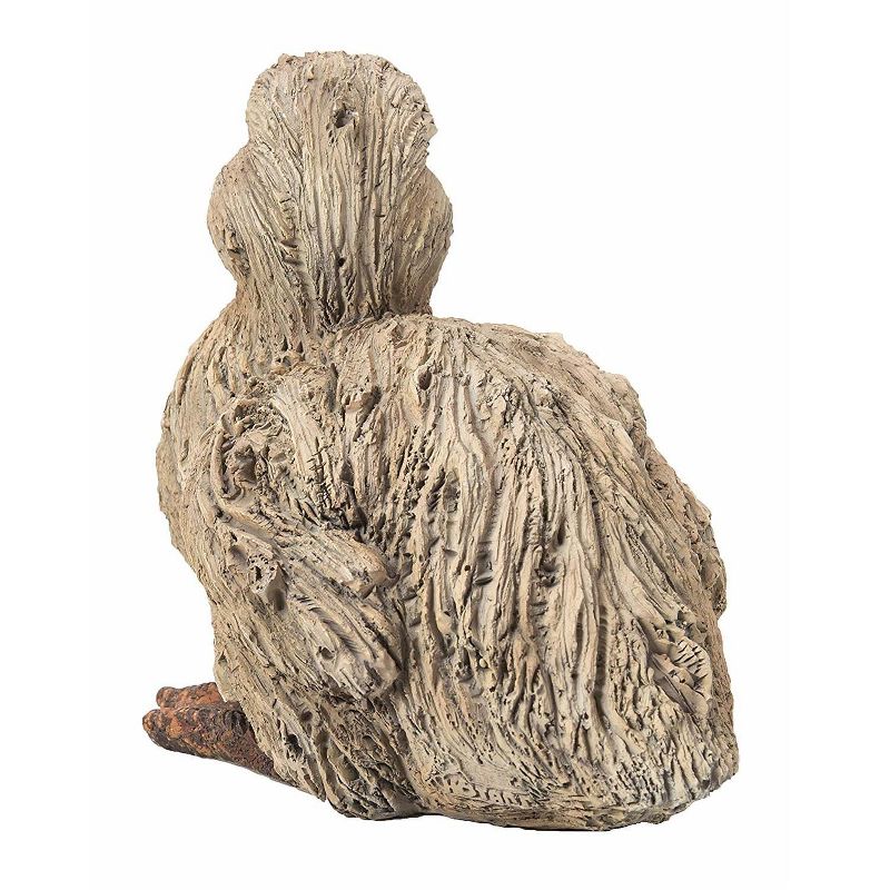 9.5" Wood Baby Duck Driftwood Outdoor Statue Brown - Hi-Line Gift