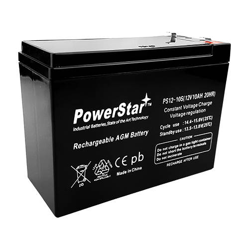PowerStar 85968/D5719 Sealed Lead Acid Batteries (12V; 10 AH; UB12100S)