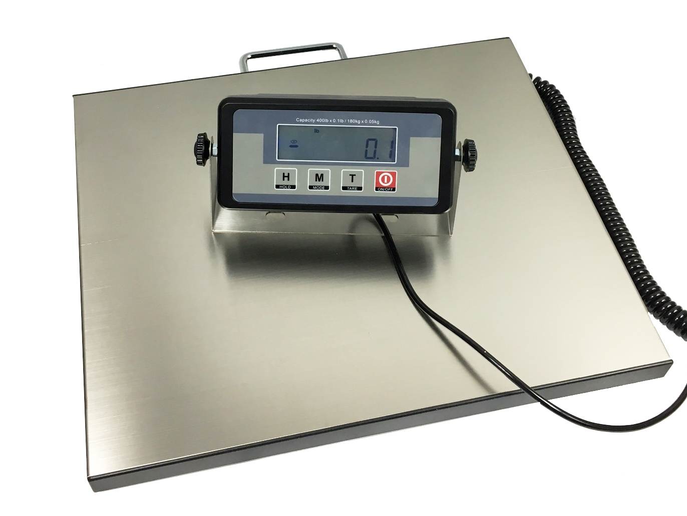 New 400lb Digital Shipping Scale 16.75" x 13.75" Platform Floor Bench
