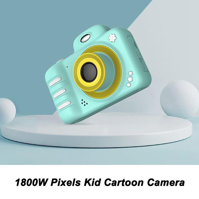 Newest Children&rsquo;s Digital Camera Front And Rear Dual Cameras 1800W HD Pixels 2.4 Inch Screen Up To 2300 Photos 2.5h Video