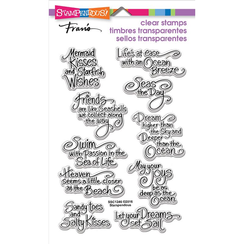 Stampendous Perfectly Clear Stamps -Ocean Wisdom