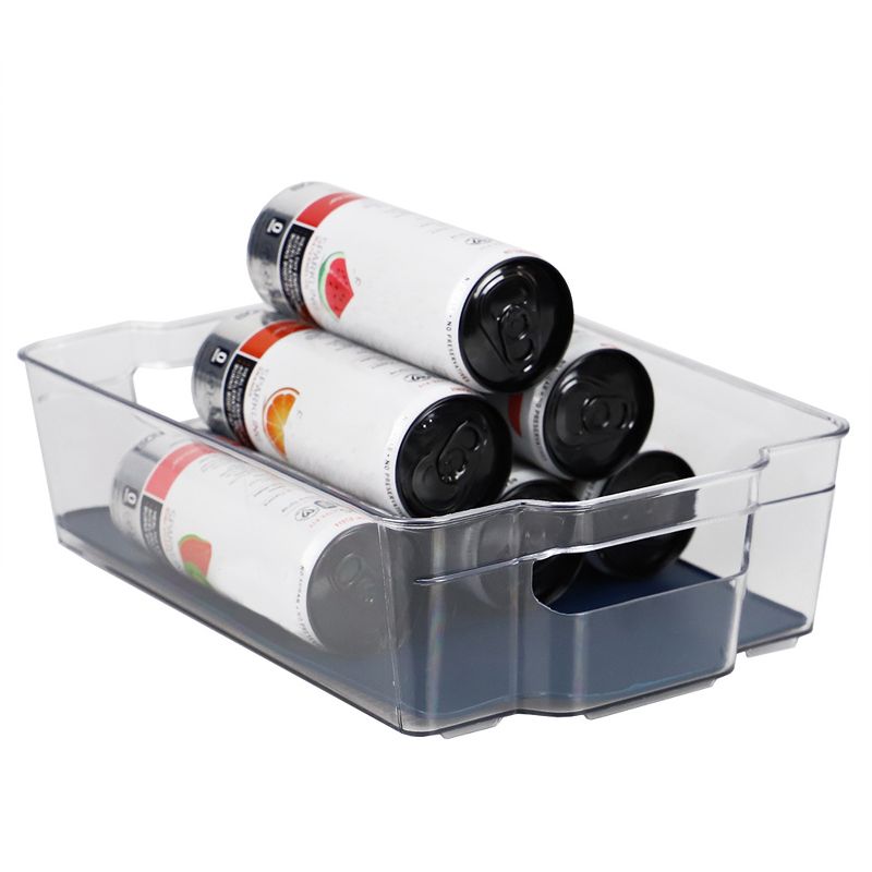 Michael Graves Design 12.5" x 8.25" Fridge Bin with Indigo Rubber Lining