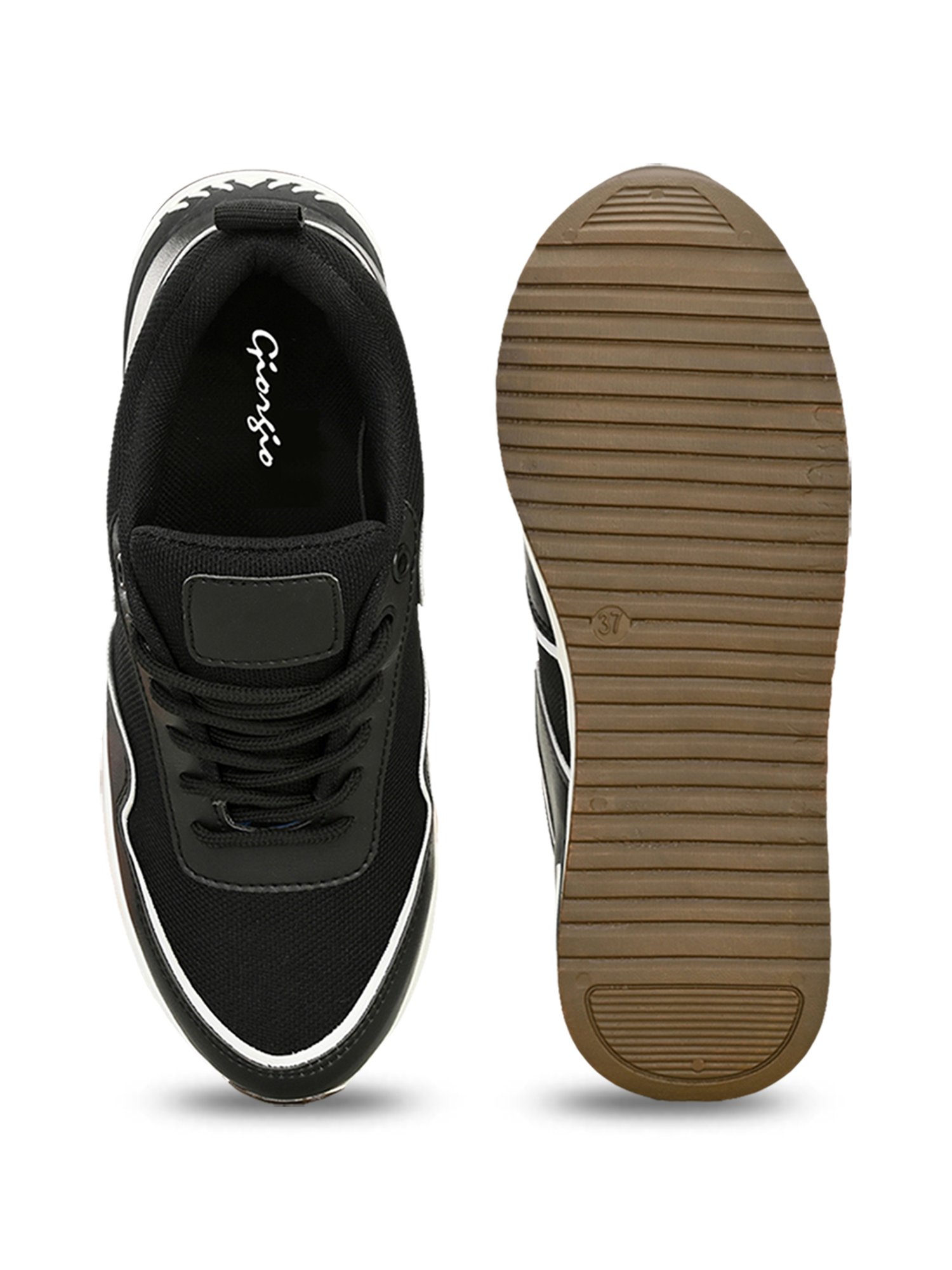 Giorgio Women's Black Running Shoes