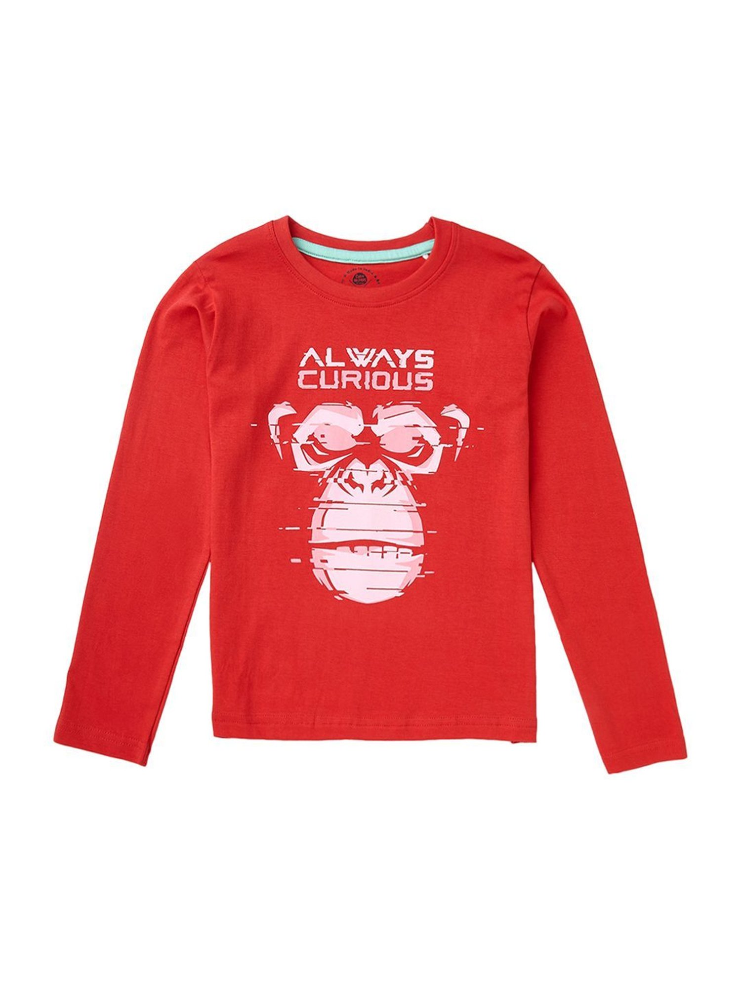 Cub McPaws Kids Multicolor Cotton Printed Full Sleeves T-Shirt (Pack of 3)