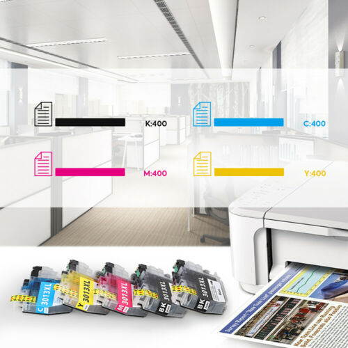 Compatible LC3013 Ink Cartridges Replacement for Brother LC3013 LC3011 Ink Cartridge Works with Brother MFC-J690DW MFC-J895DW Brother MFC-J497DW MFC-J491DW Inkjet Printer 5Packs (2KCMY)