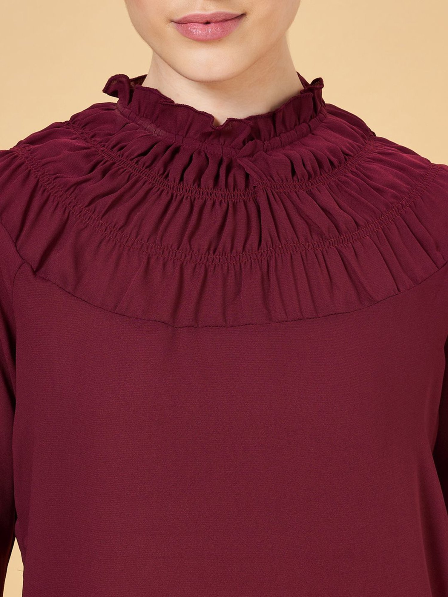 Annabelle by Pantaloons Wine Regular Fit Top