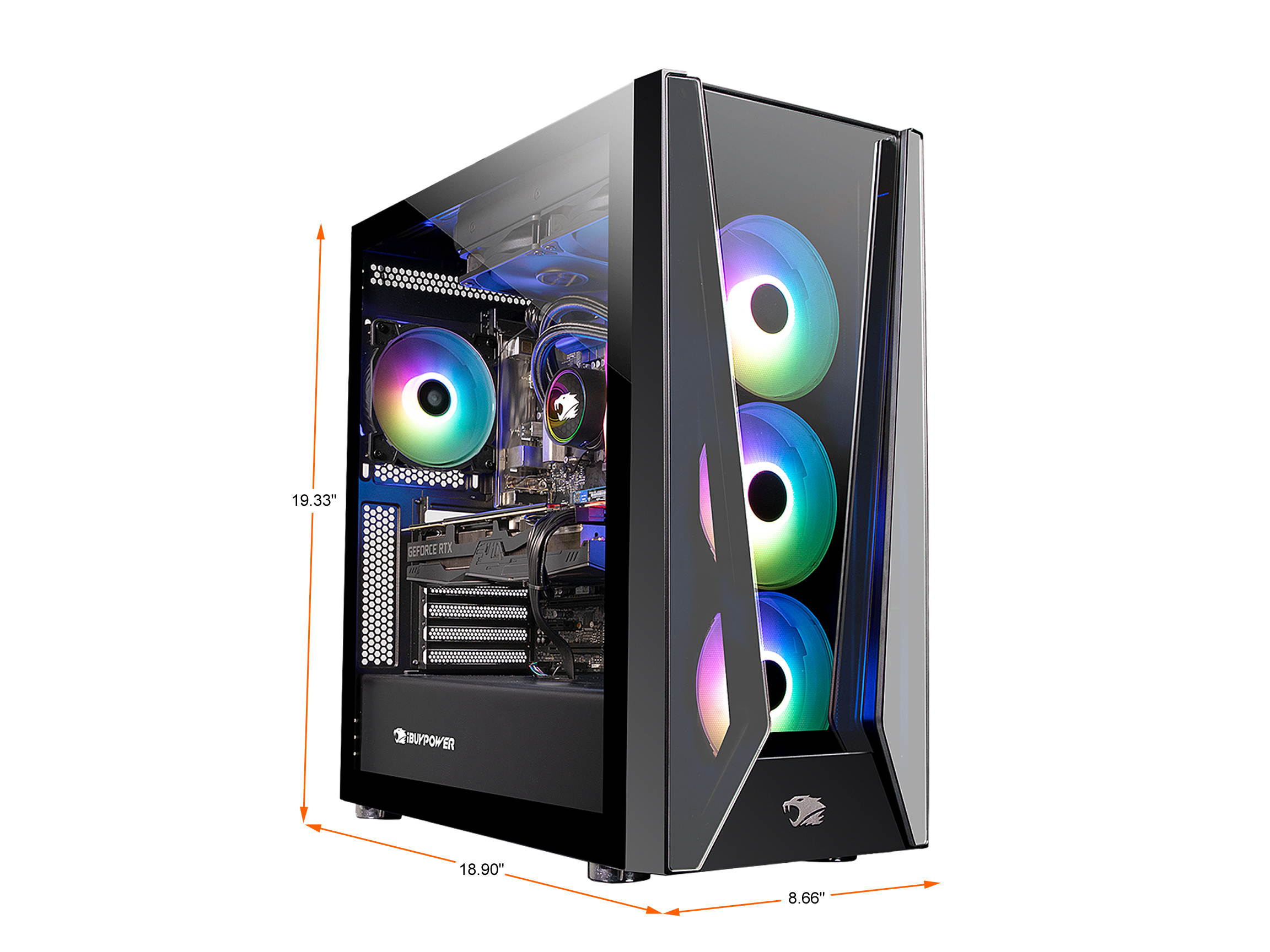 iBUYPOWER Gaming Desktop Trace5MR1003Ti Intel Core i7 11th Gen 11700KF (3.60 GHz) 16 GB DDR4 1 TB PCIe SSD NVIDIA GeForce RTX 3080 Ti Windows 10 Home 64-bit