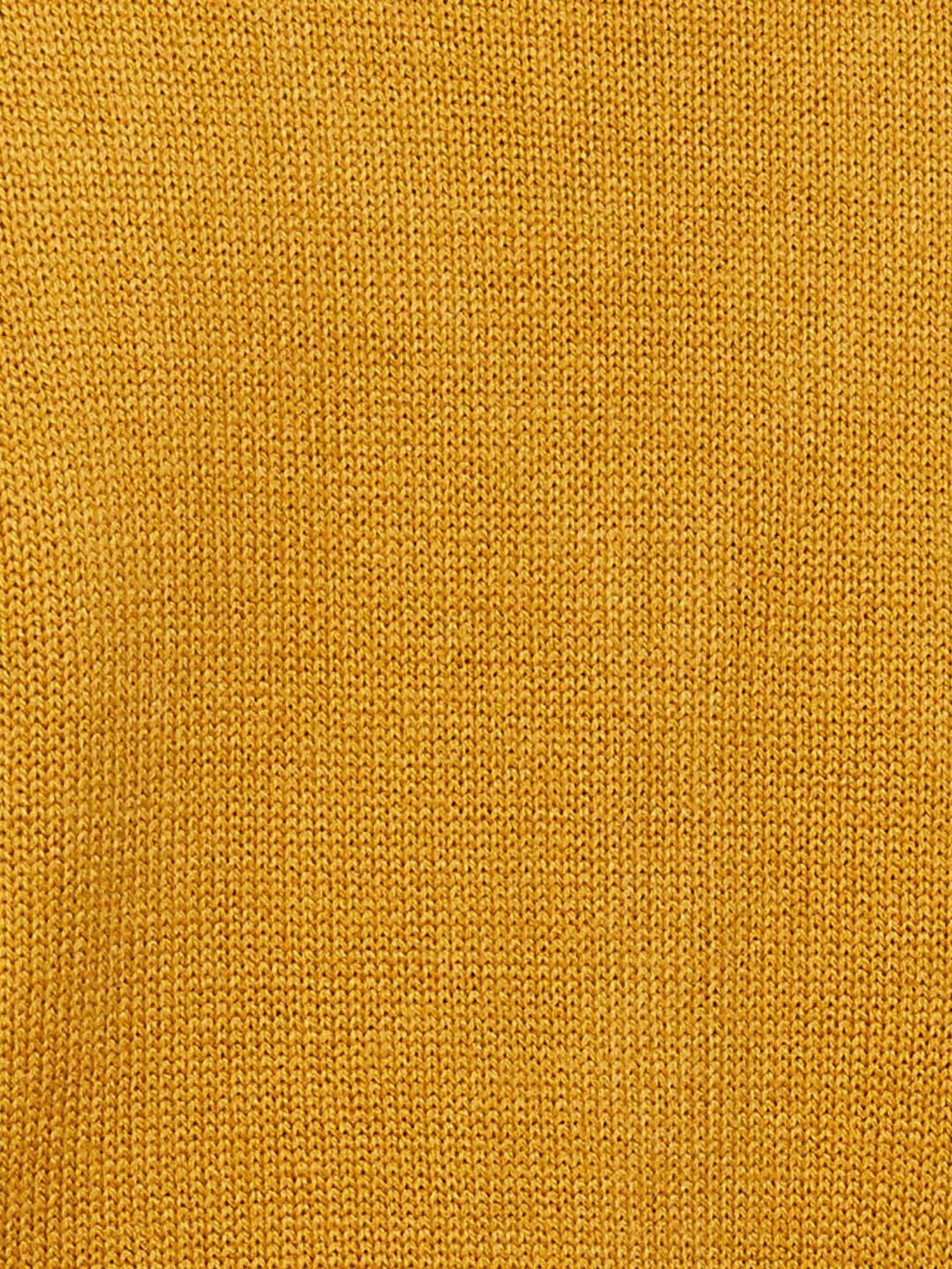 Melange by Lifestyle Yellow Self Pattern Cardigan