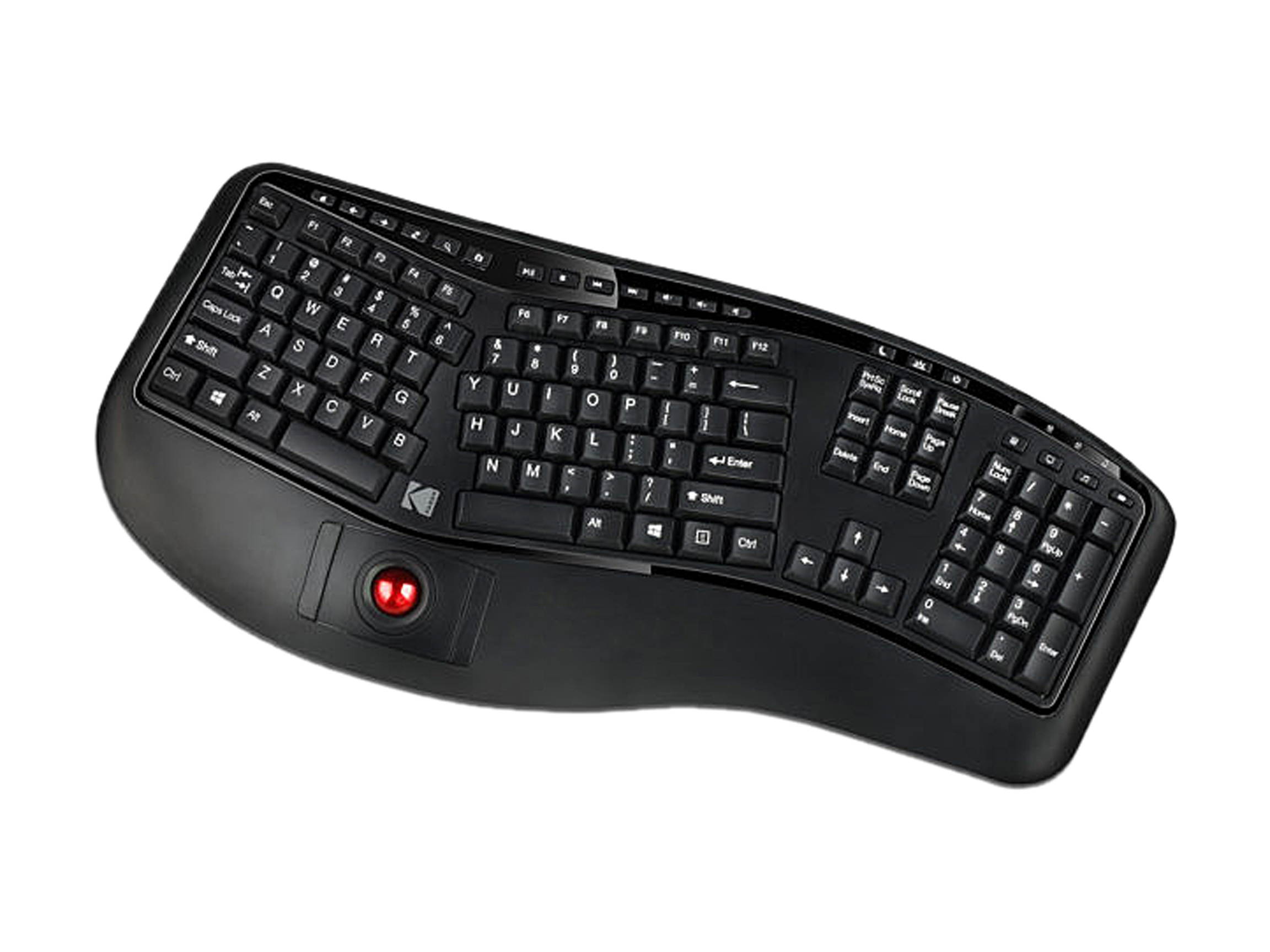 Kodak TRUFORM 3500 Wireless Ergonomic Keyboard with Trackball
