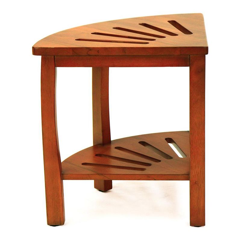 Oceanstar Corner Spa Bench Seat with Storage Shelf