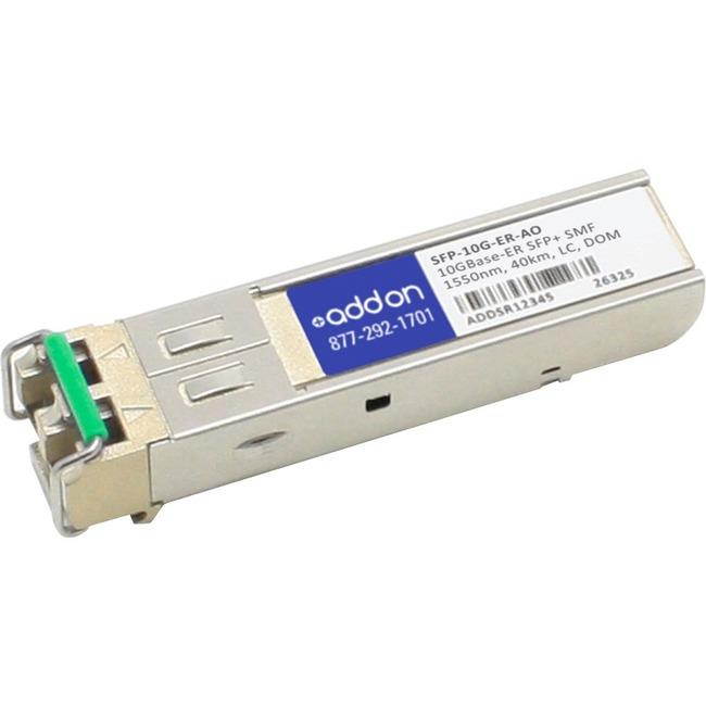 Addon Cisco Sfp-10G-Er Compatible Taa Compliant 10Gbase-Er Sfp+ Transceiver (Smf 1550Nm 40Km Lc Dom)