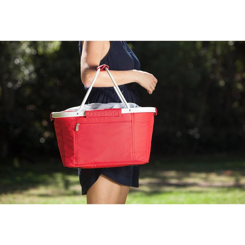 Picnic Time Metro Collapsible Basket - Red