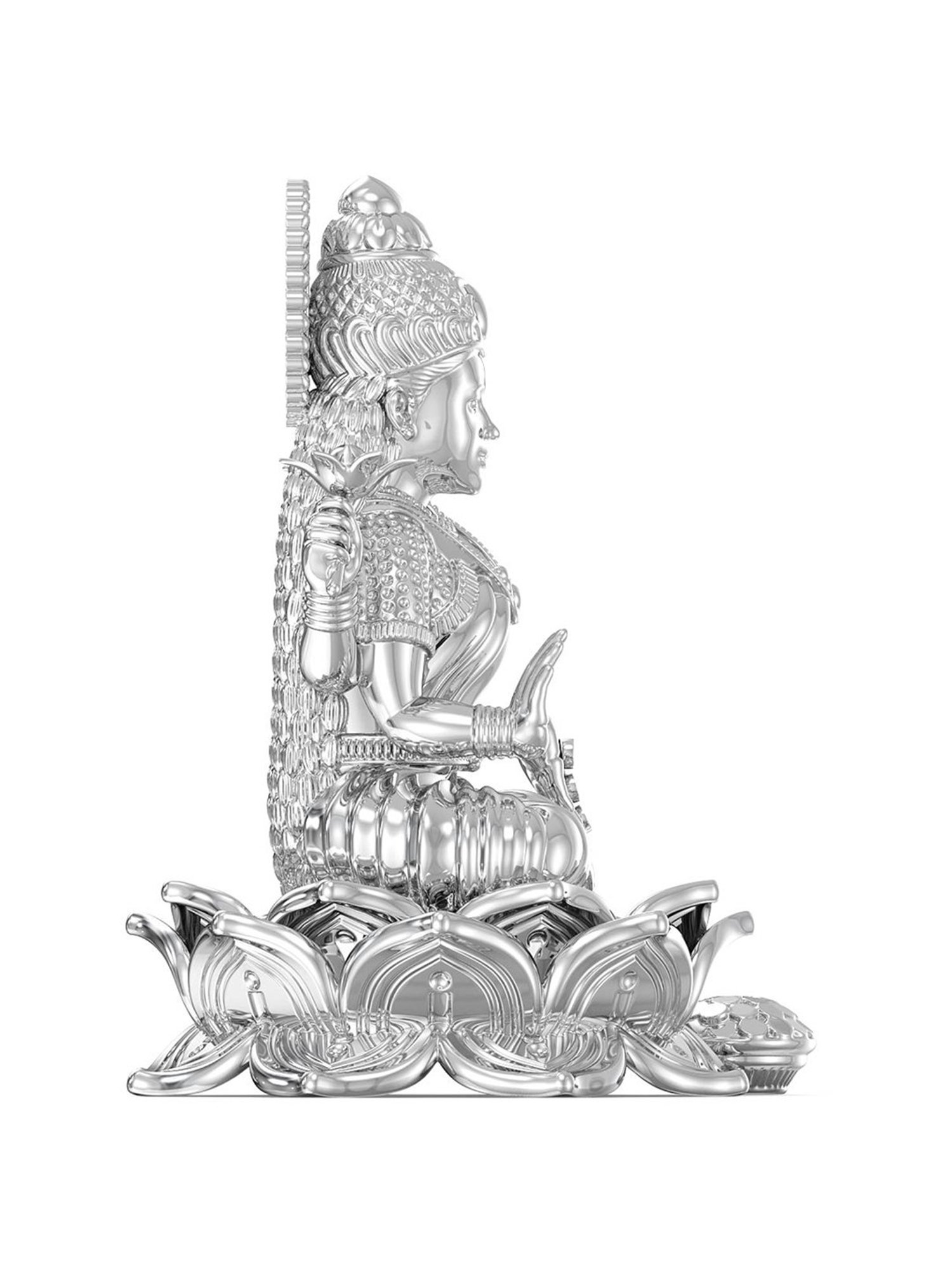 Sri Jagdamba Pearls 0.8 Silver Vishnu Idol
