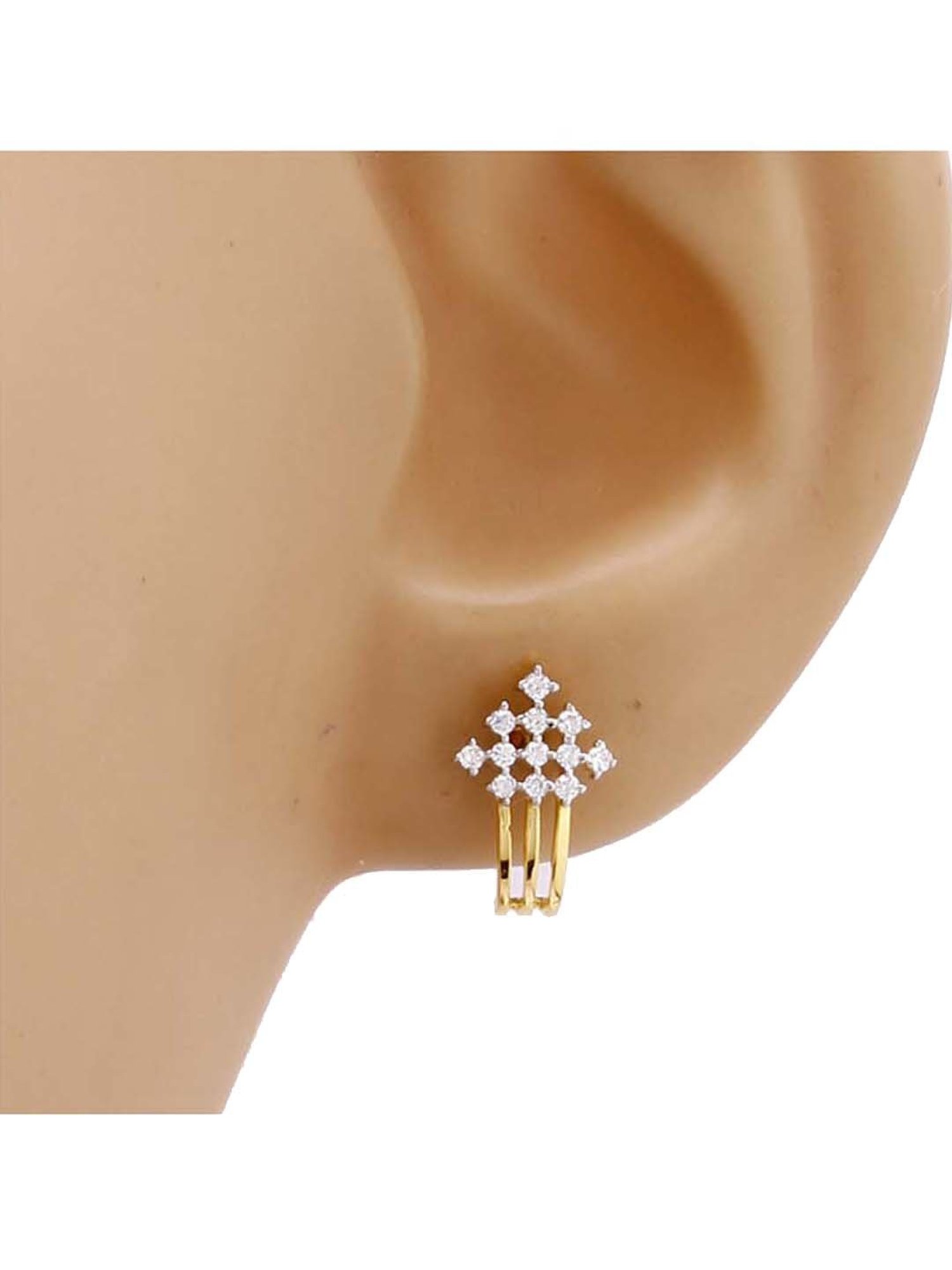 Waman Hari Pethe Jewellers 18k Gold & Diamond Earrings for Women