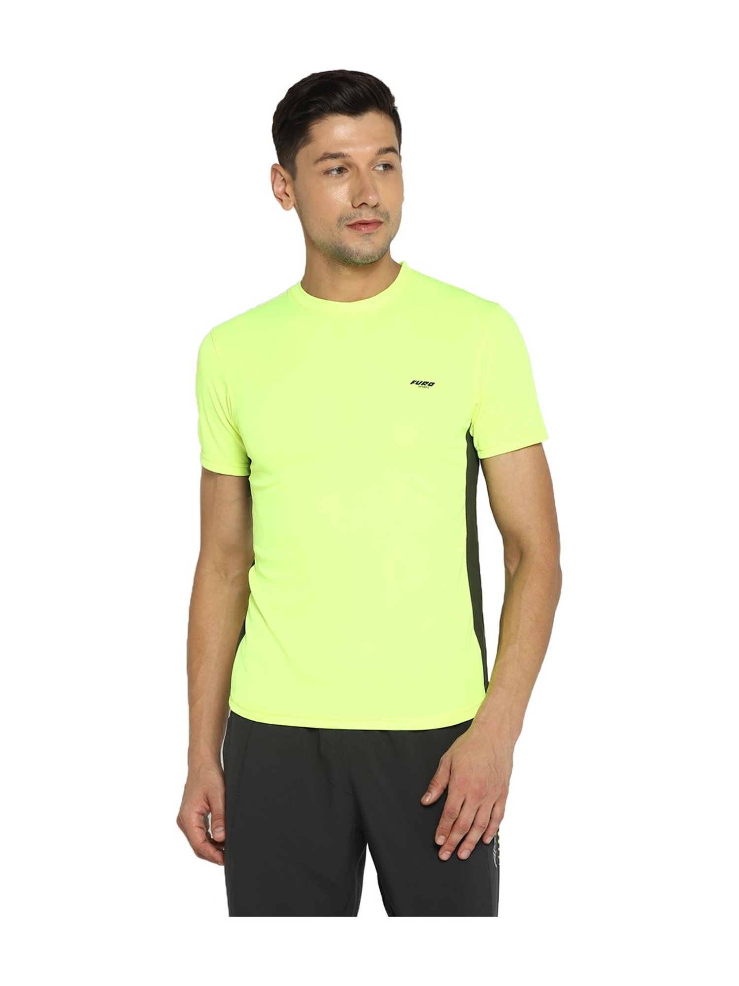 Furo by Red Chief Yellow Round Neck T-Shirt