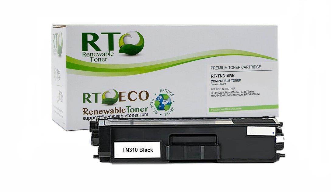 Renewable Toner Compatible Toner Cartridge Replacement Brother TN-310BK use in HL-4150CN MFC-9460CN 9560CDN 9970CDW (Black)