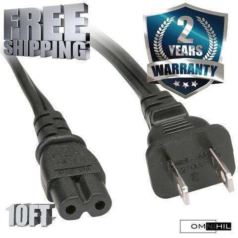 OMNIHIL (10ft Long) AC Power Cord for Canon Printer MG7120