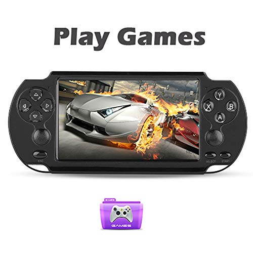 X9-s portable HD screen game console 5.1 inch supports 8go 32bit 10000 game player MP4 MP5 multimedia camera