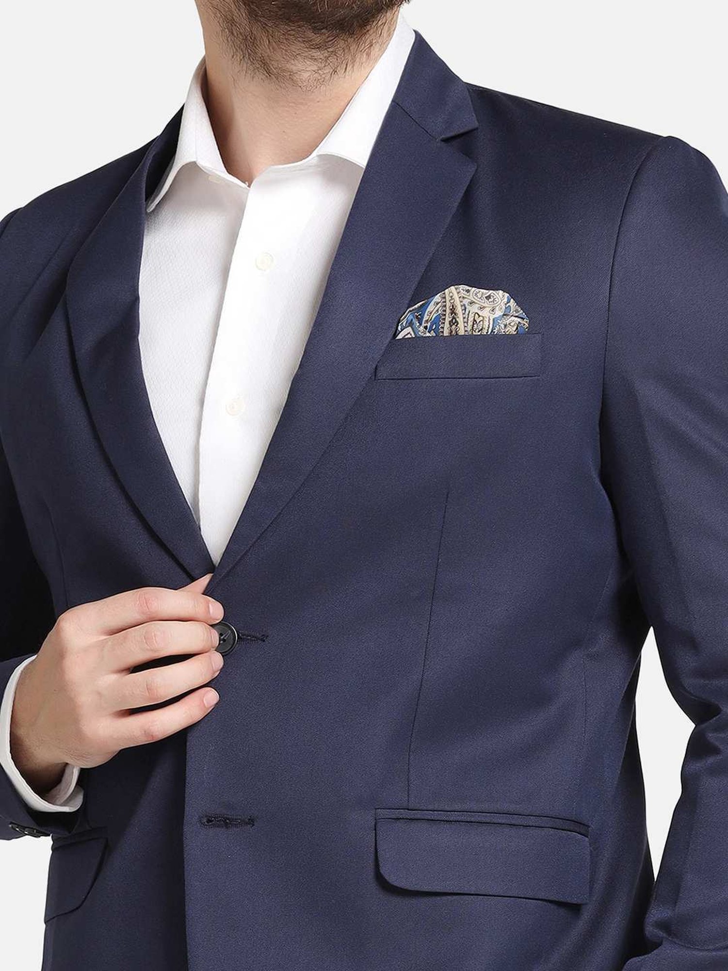 Tahvo Navy Regular Fit Blazer