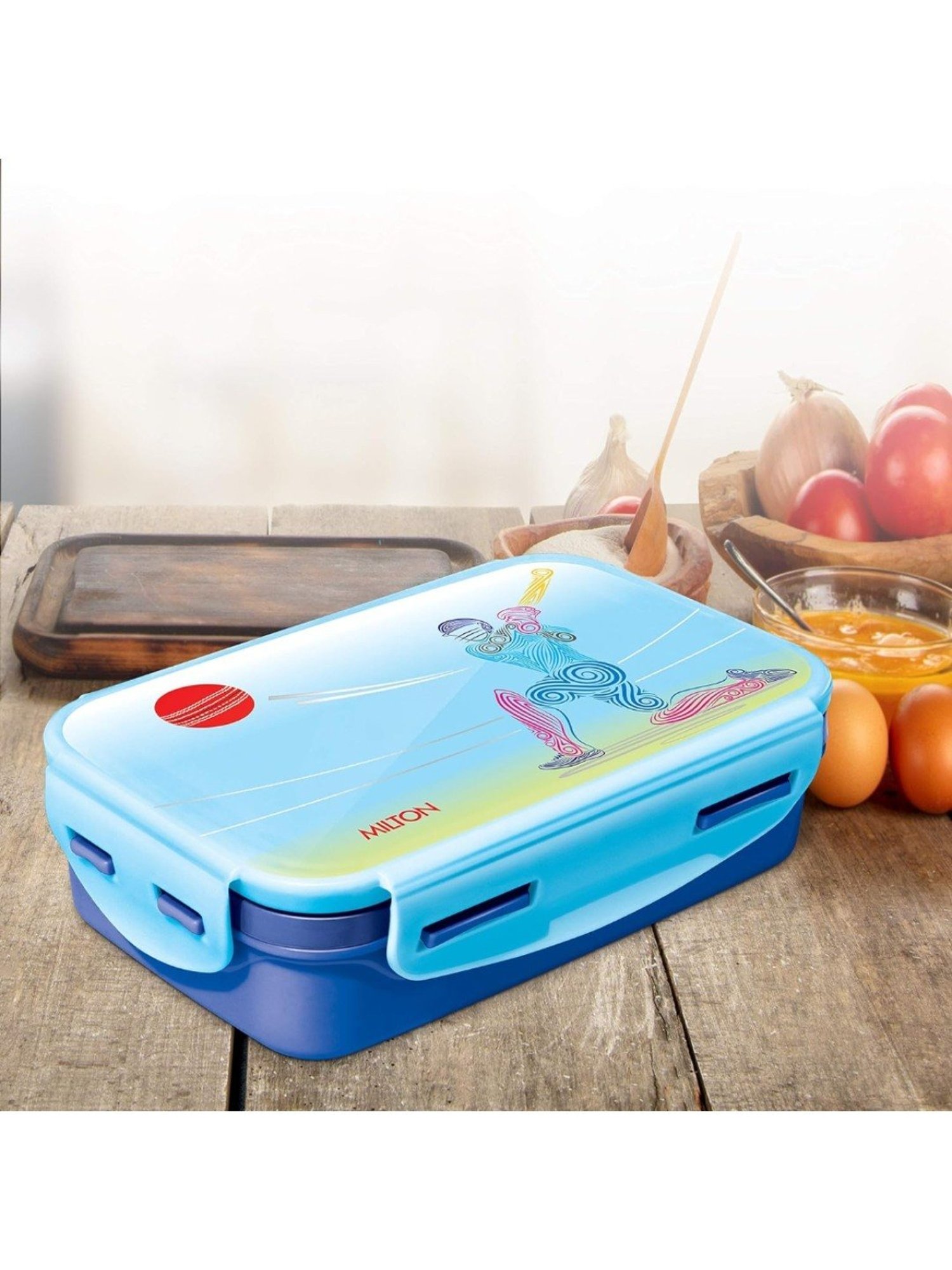 Milton Steely Insulated Blue Stainless Steel Tiffin Box 700 ml