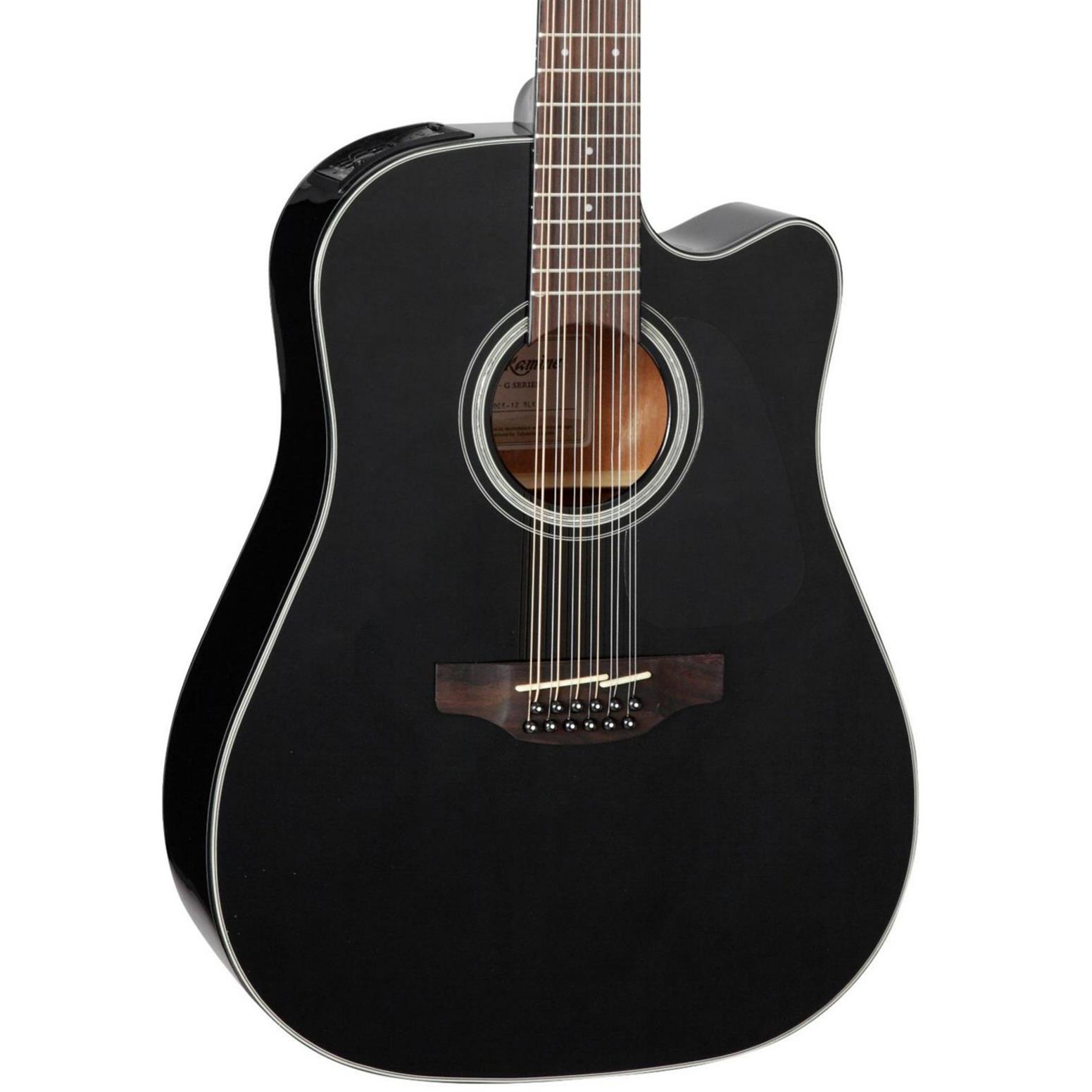 Takamine G Series GD30CE12BLK Dreadnought Acoustic-Electric 12-String Guitar
