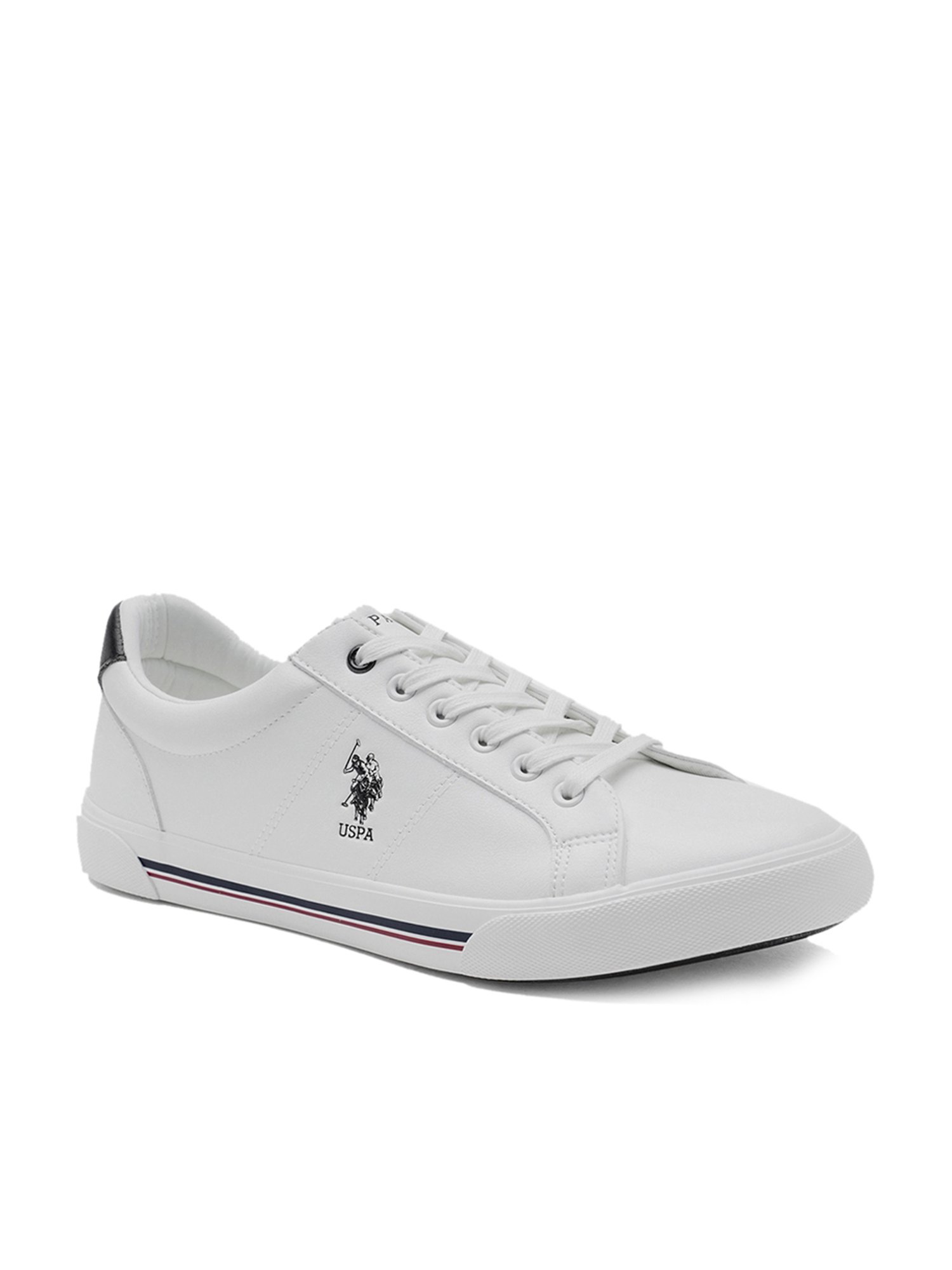 U.S. Polo Assn. Men's White Casual Sneakers