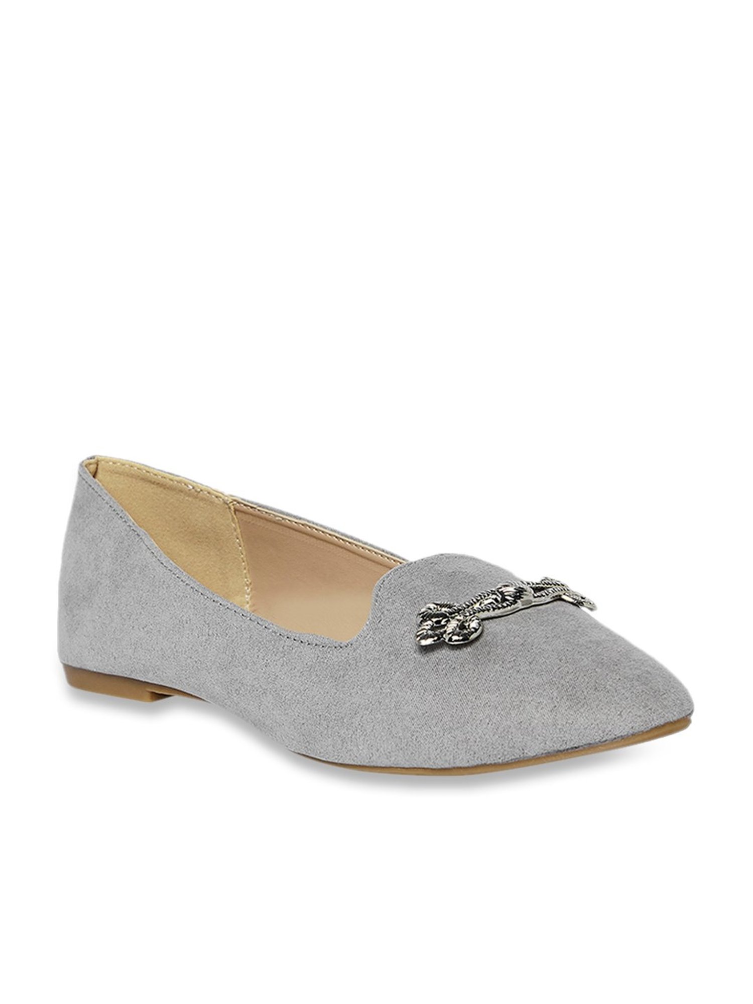 Forever Glam by Pantaloons Women's Grey Flat Ballets