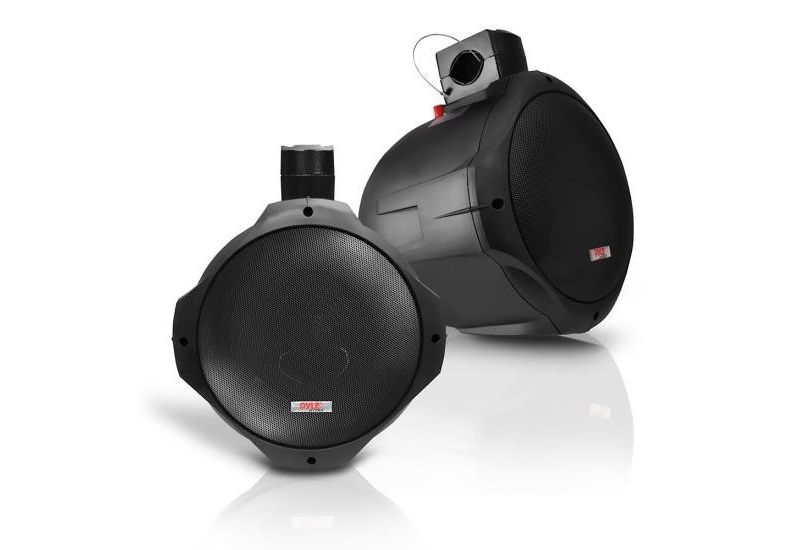 PYLE 8" 300W 2-Way Waterproof Boat Speaker System, 2 pk, Certified Refurbished