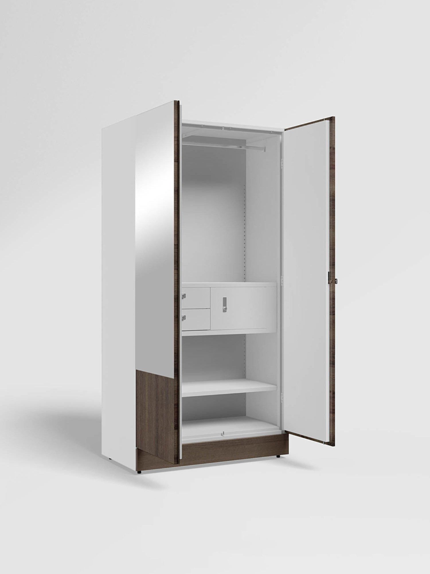 Home Basics 5 Dual Hook Chrome Plated Steel Over the Door Hanging Rack