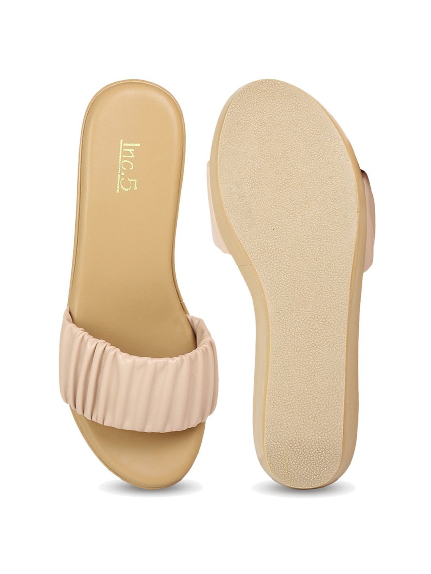 Inc.5 Women's Peach Casual Wedges