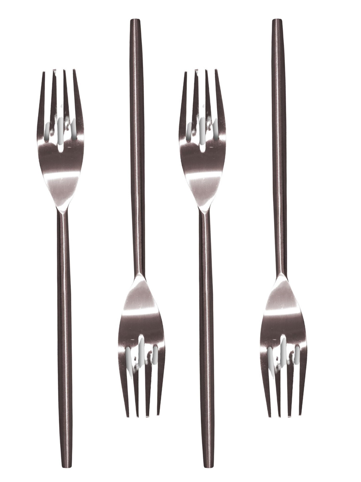 Ambi Handcrafted Steel Fork Set Of 4 - Matt Finish