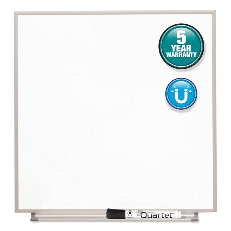 Quartet Matrix Magnetic Boards Painted Steel 16 x 16 White Aluminum Frame M1616