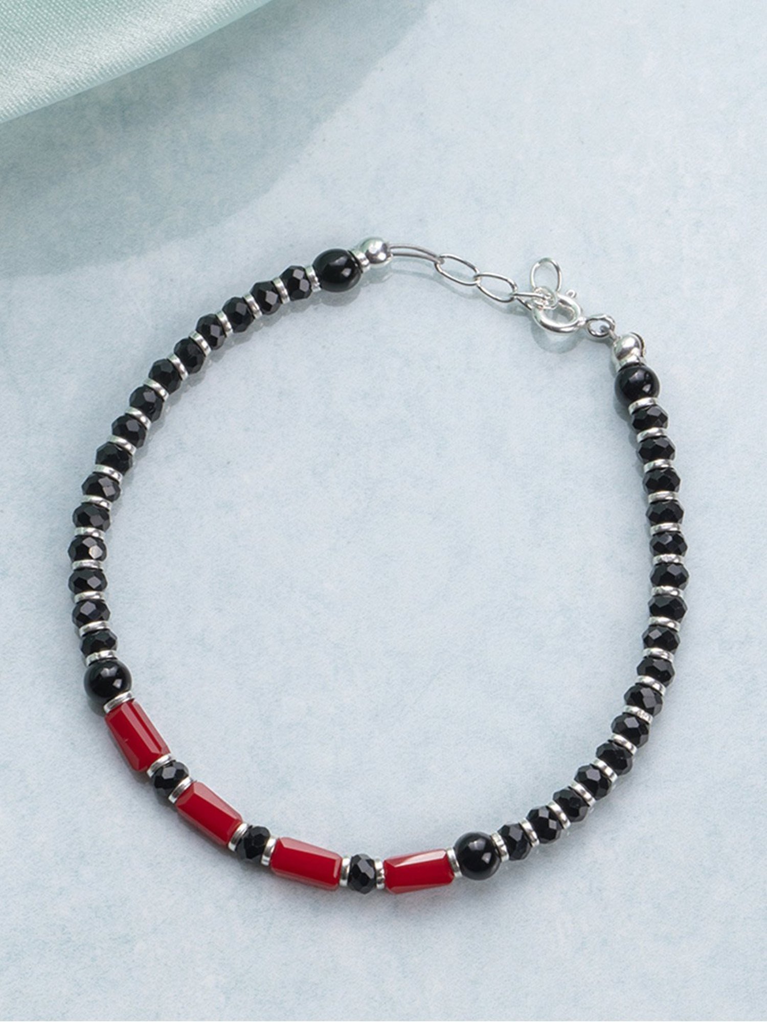 Zavya 92.5 Sterling Silver Bracelet in Rhodium-Plating