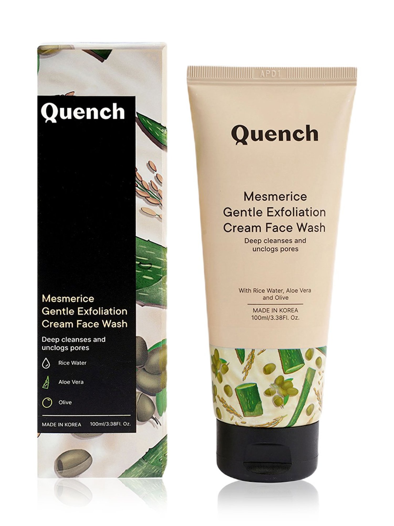 Quench Botanics Mesmerice Gentle Exfoliation Cream Face Wash - 100 ml
