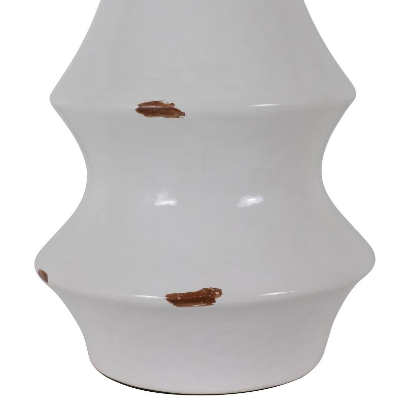 30" Ceramic Callie Table Lamp White - Decor Therapy