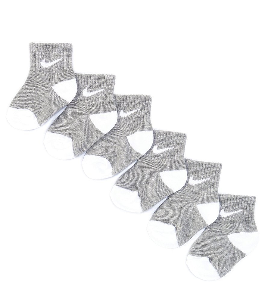 Nike Baby 12-24 Months Multi-Logo Ankle Socks 6-Pack
