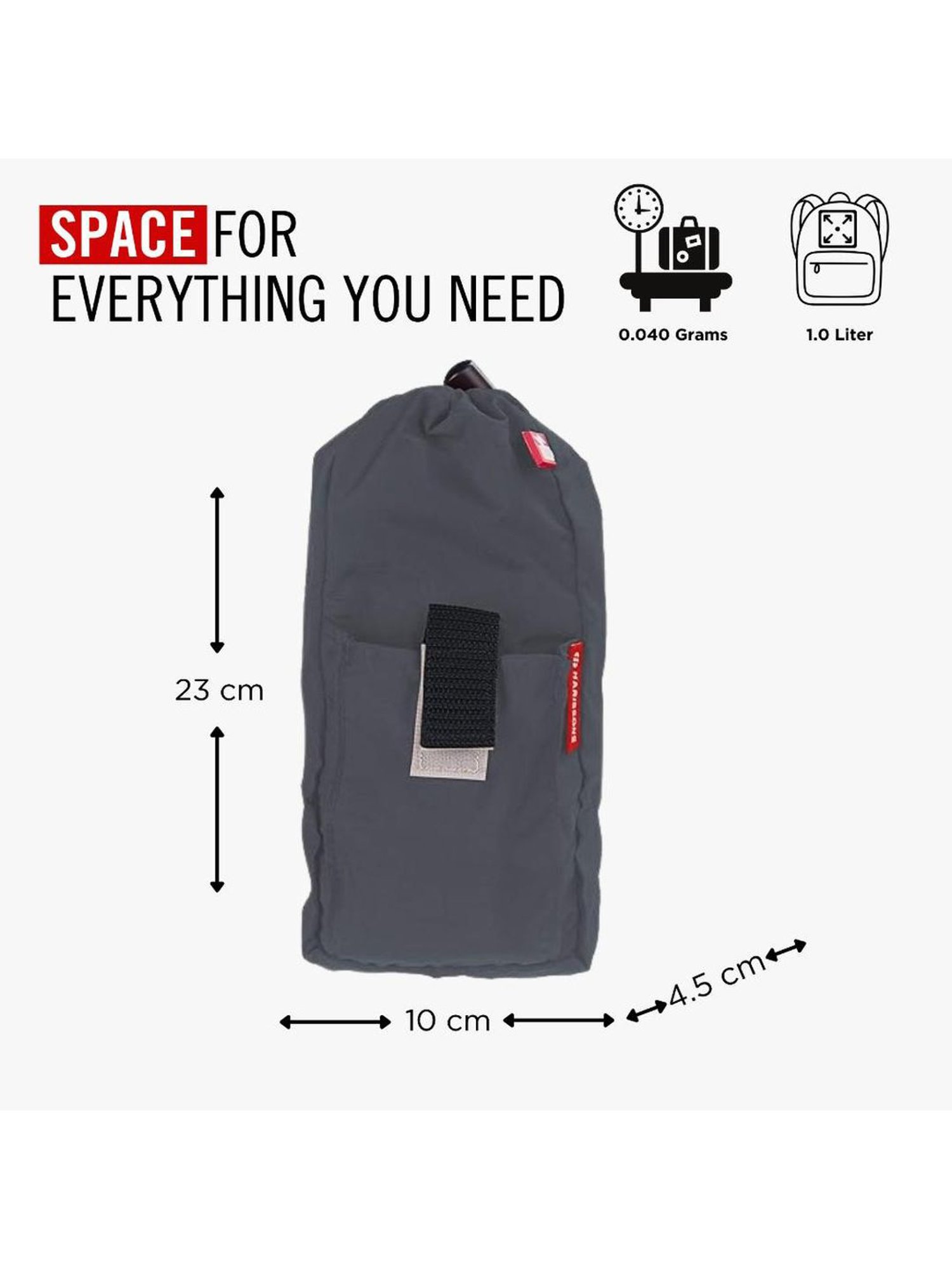 Harissons Dgrey Polyester Solid Pouch