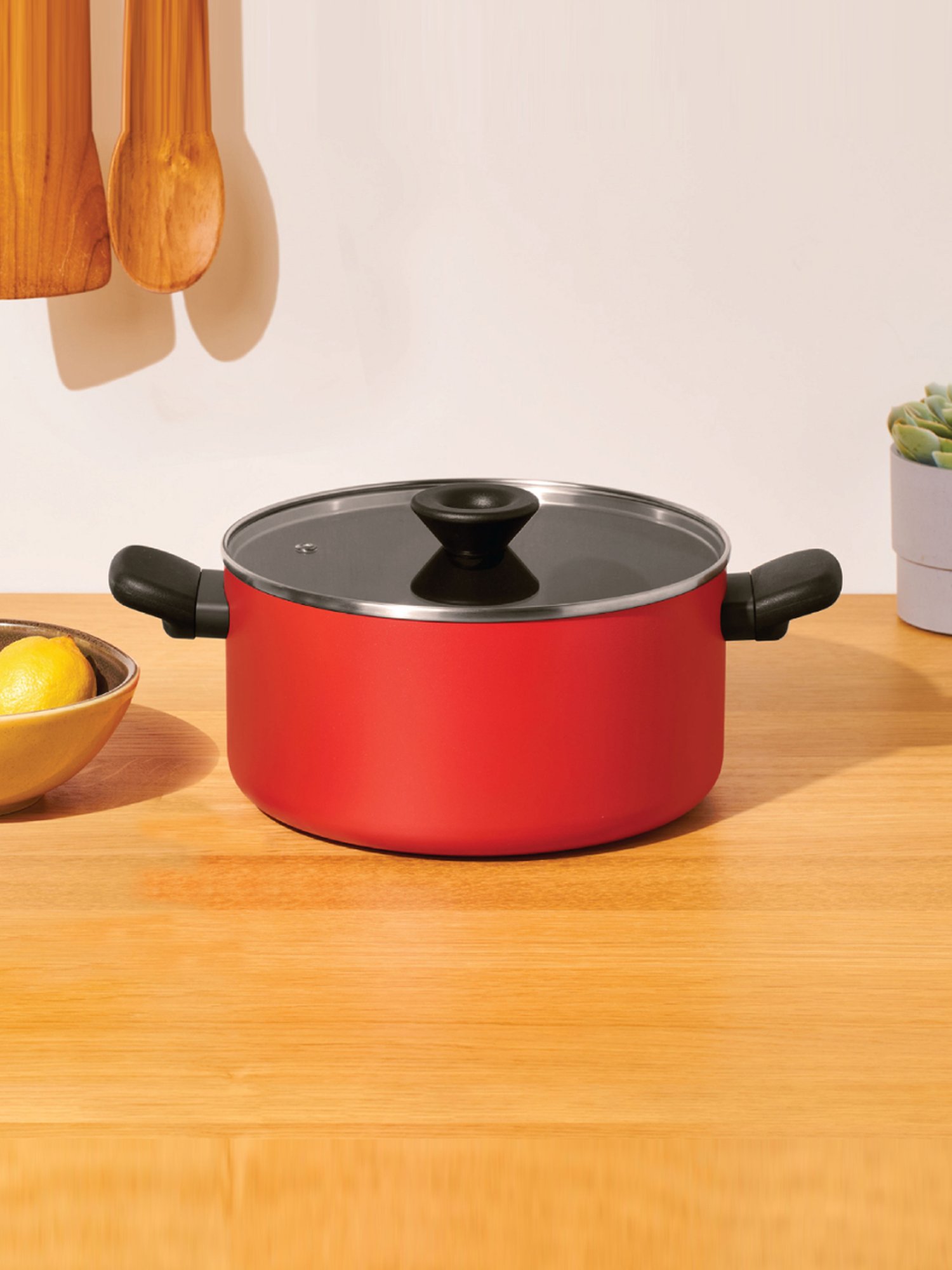 FnS Elantra Silver Stainless Steel Casserole With Lid (0.9 L)