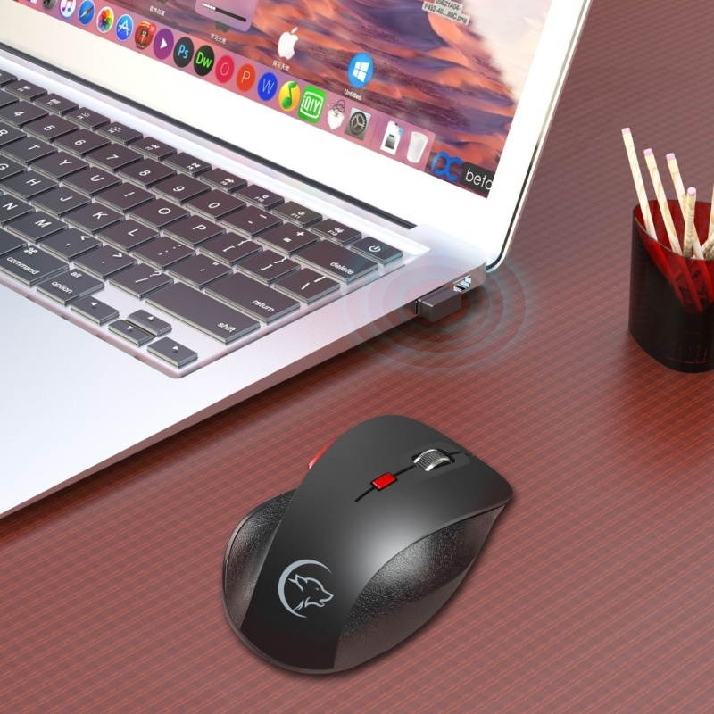 G835 Portable 2.4G 2400DPI Wireless Mouse with USB Receiver Laptop Accessory