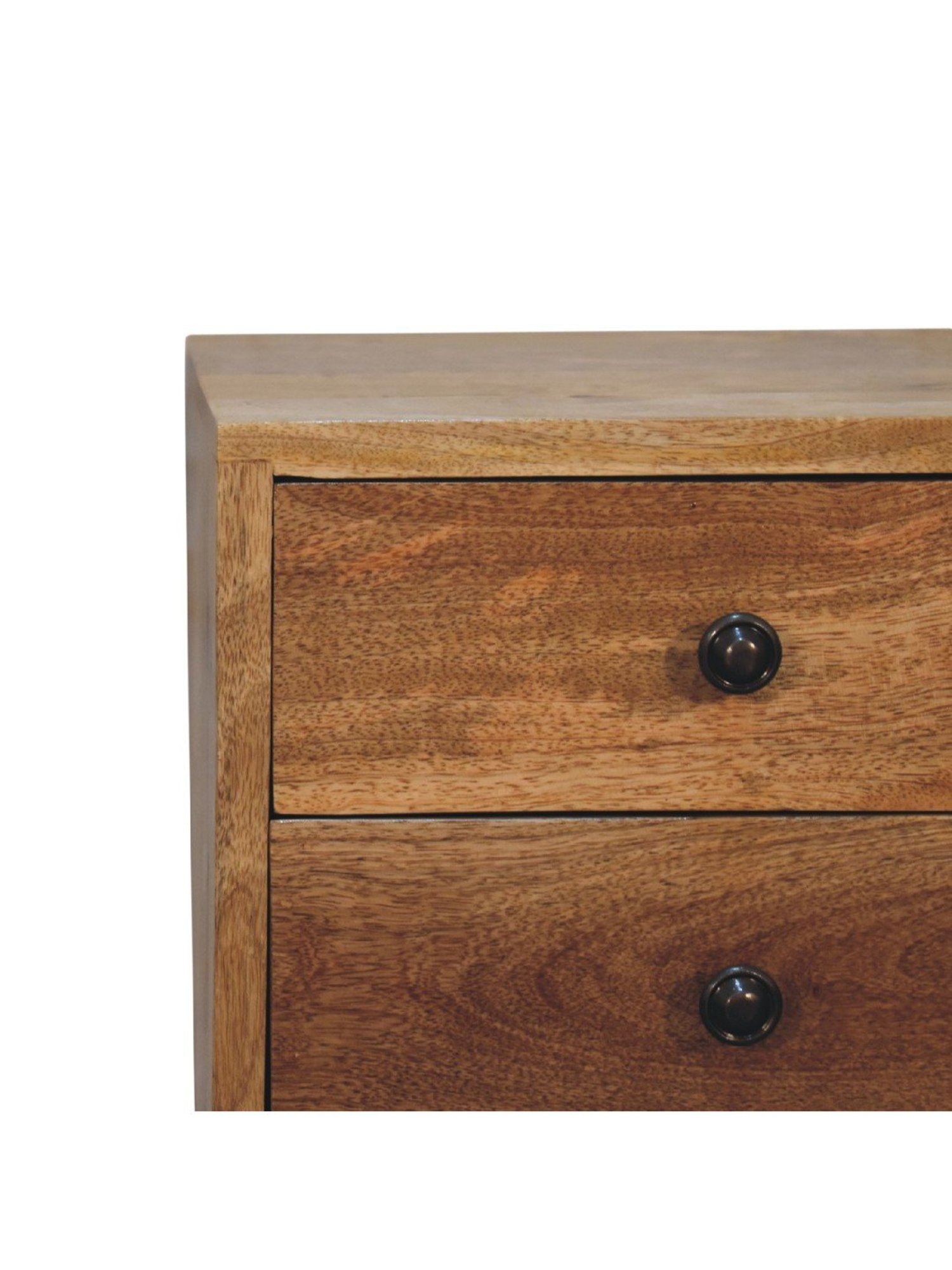 Ikiriya Avina Solid Dark Brown Wood End Table