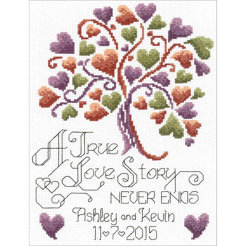 Imaginating Counted Cross Stitch Kit 7.5"X10"-Love Story (14 Count)