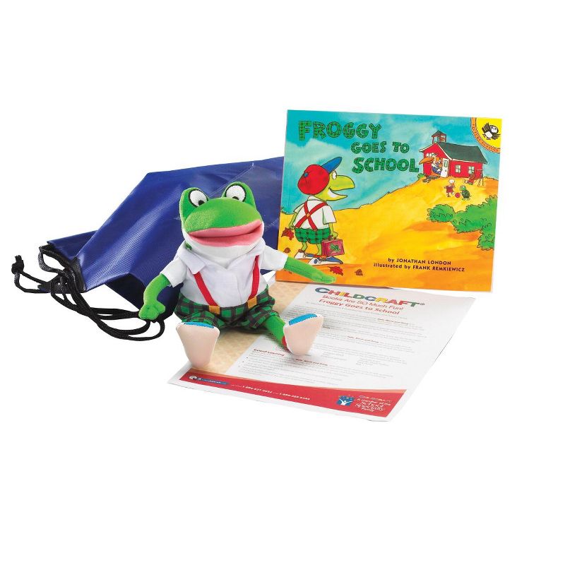 Childcraft Froggy Goes to School Literacy Bag, Book, and Plush
