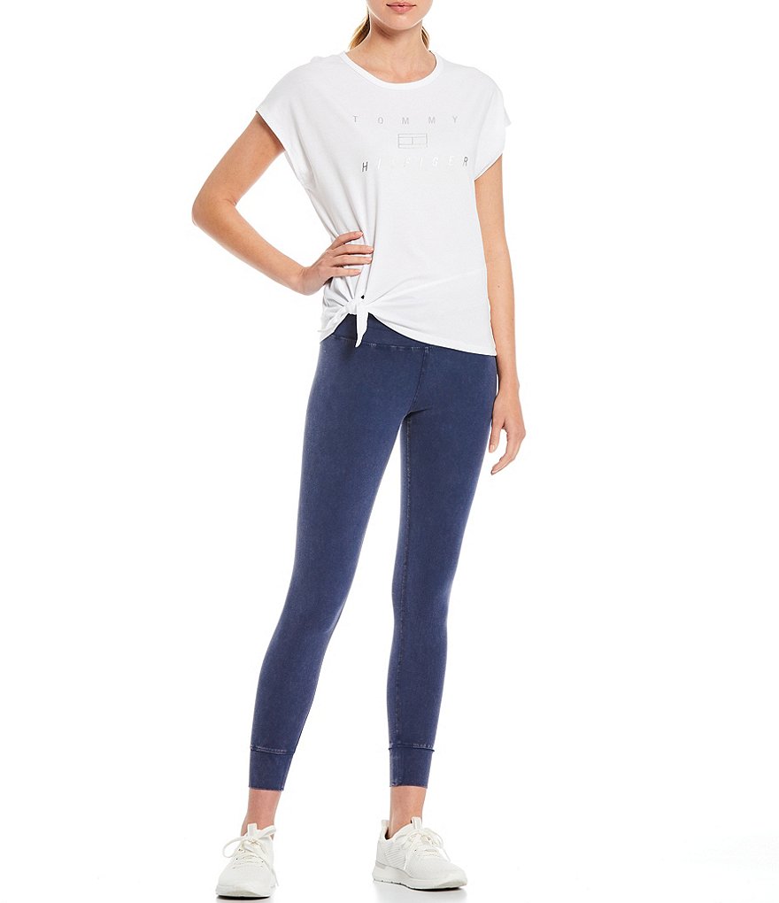 IBKUL Solid Long Sleeve Mock Neck Top