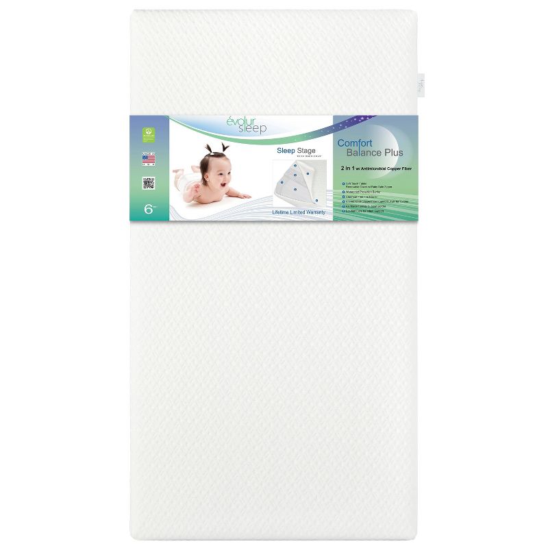Evolur Breath Flow Plus Air Permeable Crib and Toddler Mattress